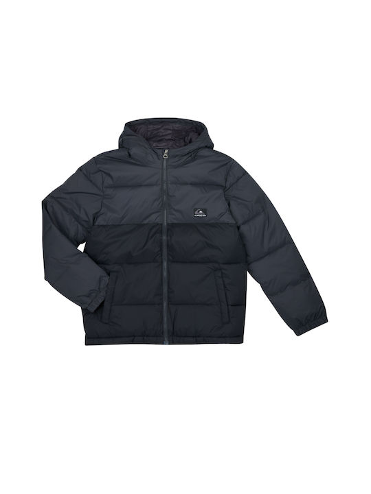 Quiksilver Kids Quilted Jacket short Hooded Black