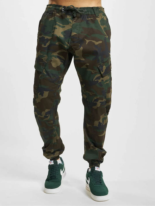 Trousers Cargo Elastic in Slim Fit Woodland