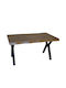 Siera Table Dining Room Wooden with Metal Frame 140x80x75cm