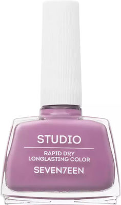 Seventeen Studio Rapid Dry Lasting Color Gloss Βερνίκι Νυχιών Quick Dry Ροζ 201 12ml