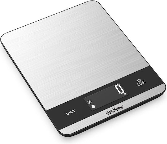 Max Home EK8860H Digital Kitchen Scale Up To 5kg Silver