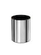 Pam & Co Office Metal Waste Bin 6lt Silver 20x20x24cm
