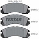 Textar Brake Pad for Citroen C-Crosser Mitsubishi 3000 GT / Space Gear / Eclipse / Galant / L200 / L400 / Lancer