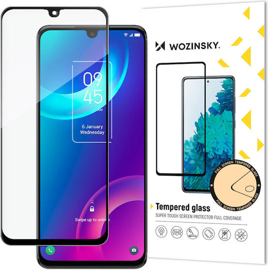 Wozinsky Super Tough Vollkleber Vollflächig gehärtetes Glas Schwarz (TCL 30 Plus)