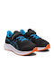 Patriot 13 Kids Sports Shoes Running with Hoop & Loop Closure Black