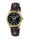 Casio Standard Women's Watch with Brown Leather Strap