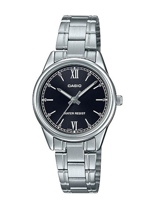 Casio Standard Damen Uhr mit Silber Metallarmband