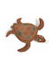 Farm Company Leather Turtle Plush Toy Dog 20εκ. Brown 1pcs