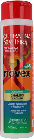 Novex Hair Care Brazilian Keratin Novex Shampoos Reconstruction/Nourishment & Hydration for Normal Hair 300ml