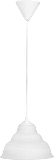 Heronia Public/20 1L Pendant Light White Bell with Socket E27 20cm