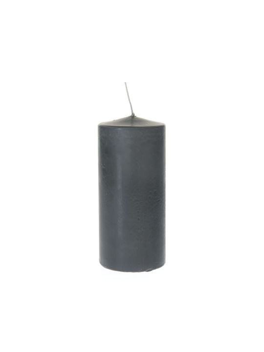 Iliadis Decorative Candle Gray 7x16cm 1pcs