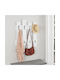 Megapap Wall Hanger Fedel Wooden 20 Hooks White 64x4x81cm