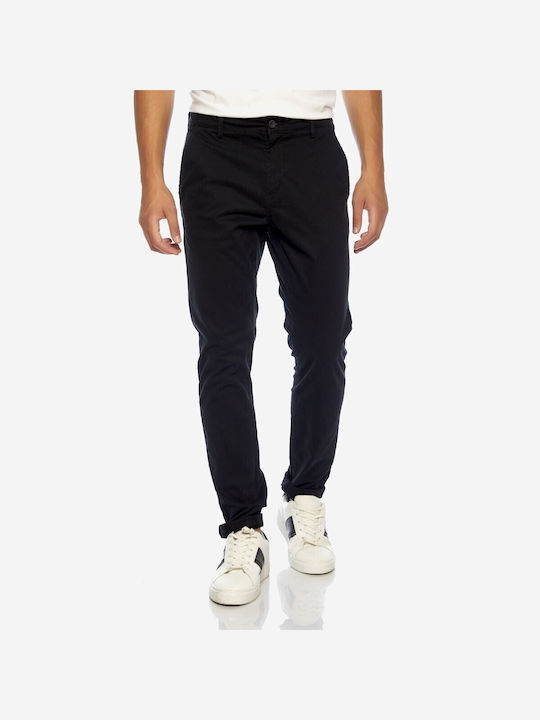 Brokers Jeans Ανδρικό Παντελόνι Chino σε Slim Εφαρμογή Μαύρο