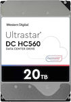 Western Digital Ultrastar DC HC560 SE 20TB HDD Hard Drive 3.5" SATA III 7200rpm with 512MB Cache for NAS / Server