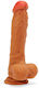 X-Men Dual Layered Dildo Ρεαλιστικό Dildo με Όρχεις και Βεντούζα Brown 21cm