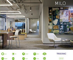 Aca Milo Commercial Linear LED Ceiling Light 22...