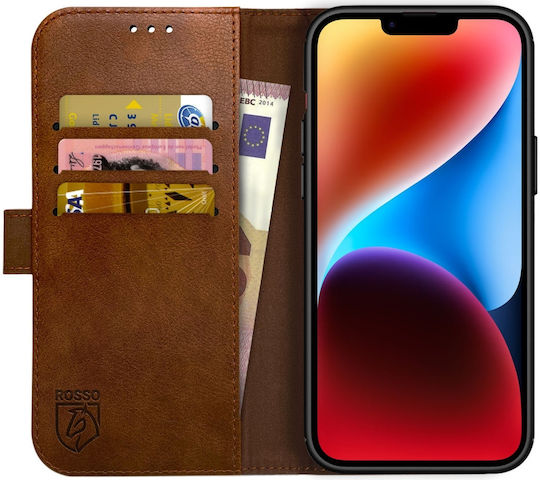 Rosso Element Wallet Δερματίνης Καφέ (iPhone 14 Plus)