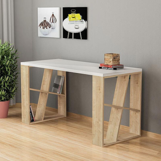 Birou Silman Cu Birou 137x60x75cm Alb