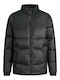 Kids' Quilted Jacket Long Windproof Black