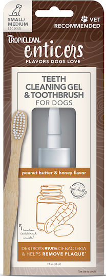 Tropiclean Peanut Butter & Honey Gel για Σκύλους κατά της Πέτρας & Πλάκας 59ml