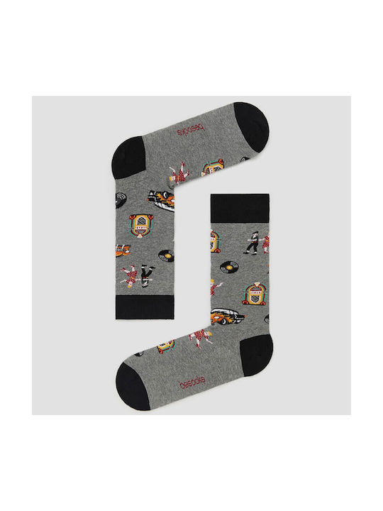 BESOCKS SOCKS BEROCKABILLY-GREY