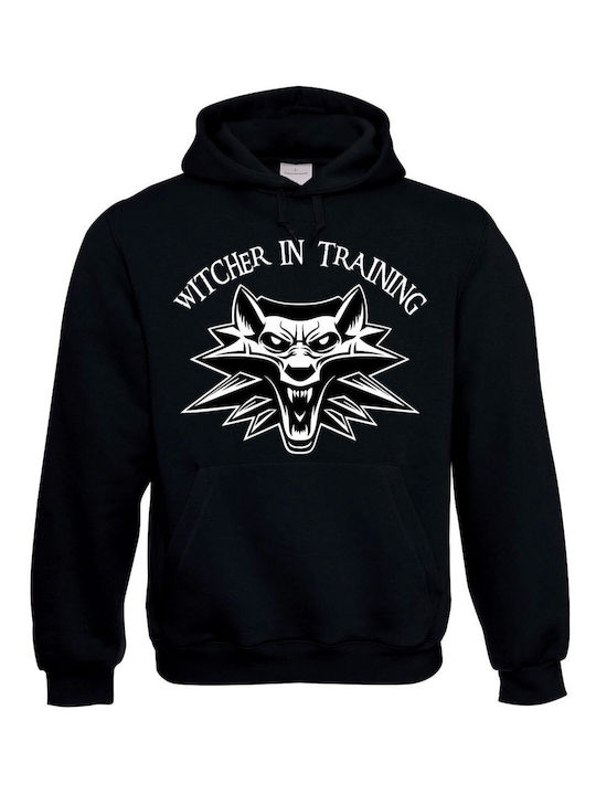 BLACK HOODIE UNISEX - THE WITCHER - WITCHER IN TRAINING