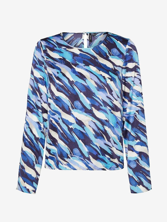 Vero Moda pentru Femei Bluză Mânecă lungă Sodalite Blue Kleo