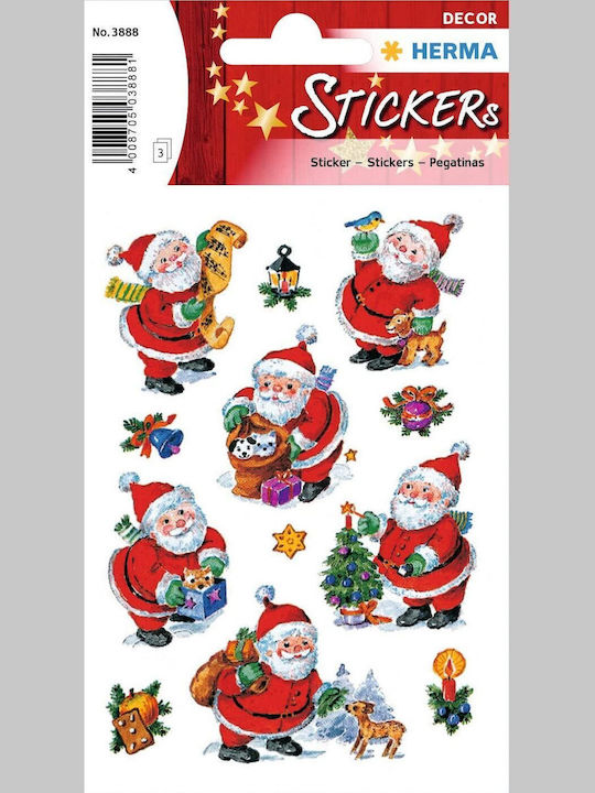 Herma Χριστουγεννιάτικα Aufkleber mit Design Άγιου Βασίλη Weihnachtsmann