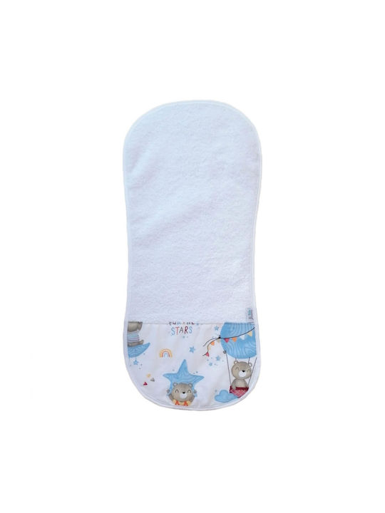 Bunny Bebe Umărul Burp Cloth Albastru Deschis 2...