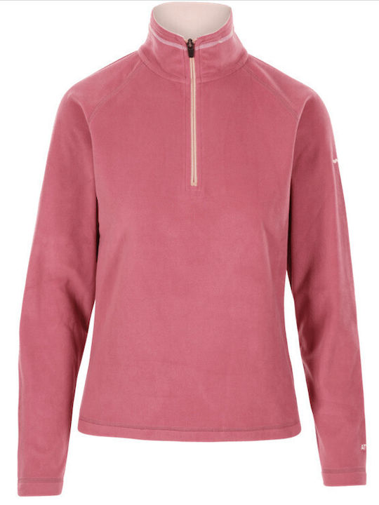 Trespass Women's Athletic Fleece Blouse Long Sleeve Pink