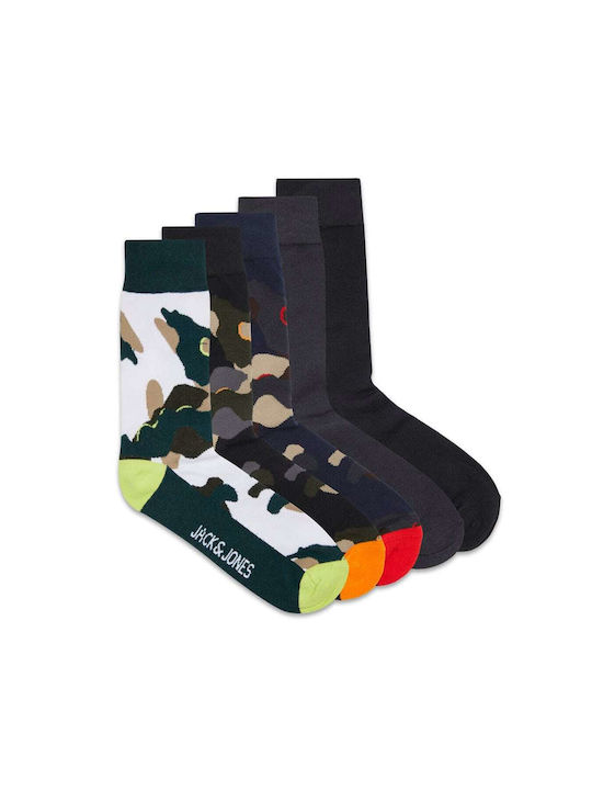 Jack & Jones Ανδρικές Κάλτσες Πολύχρωμες 5 Pack
