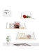 Shelf Wall Minimal Black Velvet-Black Metal 30x14x17cm