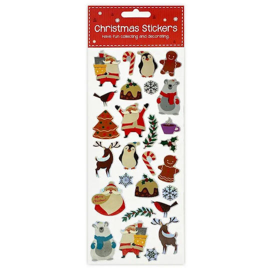 Exas Paper Christmas for Wall with Design Άγιου Βασίλη Xmas Santas