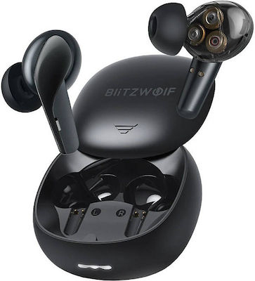 BlitzWolf BW-FYE15 В ухото Bluetooth Handsfree Безжични слушалки със Здравина за Спорт и Калъф за Зареждане Черна