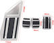 Carman Car Pedal Set Non Slip for Citroen / Peugeot 3008 / 5008 / C5 Aluminum Silver 4pcs