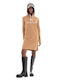 Gant Mini Dress with Hood Beige