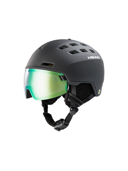 Head Radar 5K Photo MIPS Κράνος για Σκι & Snowboard σε Μαύρο Χρώμα