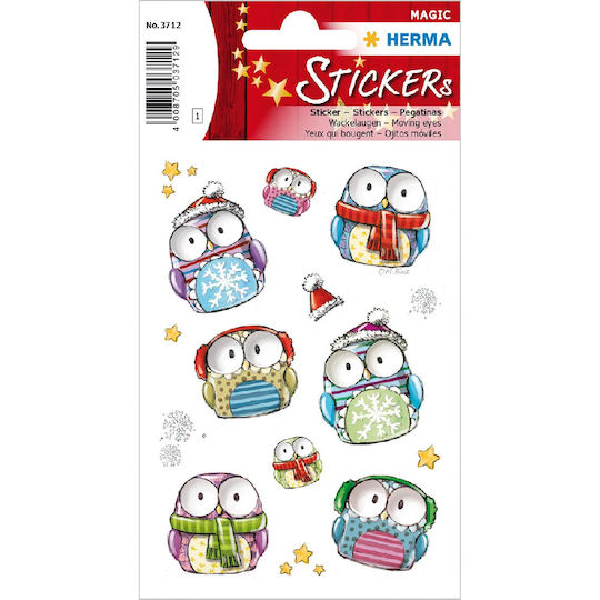 Herma Christmas Winter Owls