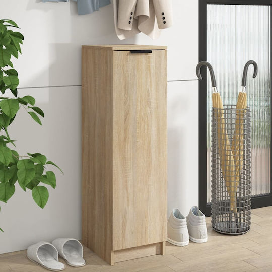 Wooden Shoe Organizer with 6 Shelves Coffee 30x35x100cm