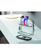 Metaltex Επιτραπέζια Βάση My Pockets Lava Μεταλλική 26x14x23εκ. Μαύρη