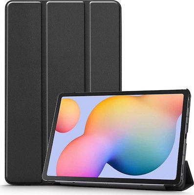 Tactical Tri-Fold Flip Cover Δερματίνης Μαύρο (Galaxy Tab S6 Lite 10.4)