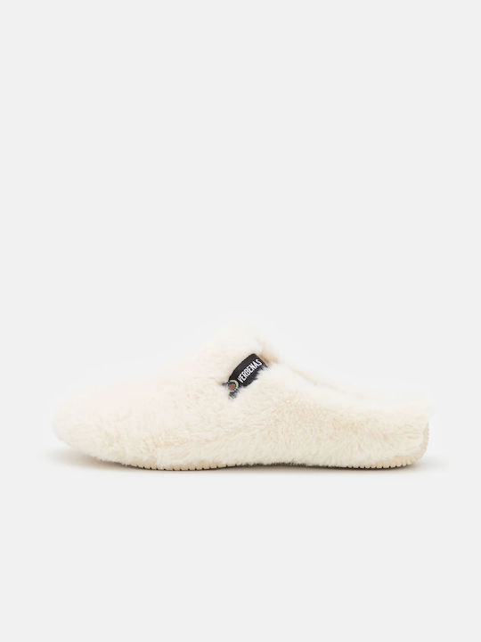 Women's fur slippers Verbenas York Groseto Beige-04