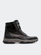 Leder Schwarz Herrenstiefel