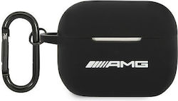 Mercedes-Benz Amaprbk Silicone Case with Keychain Black for Apple AirPods Pro