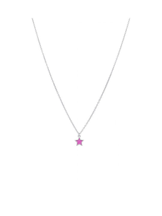 Marea Halskette mit Design Stern aus Silber