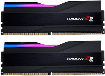 G.Skill Trident Z5 RGB 32GB DDR5 RAM με 2 Modules (2x16GB) και Ταχύτητα 6800 για Desktop