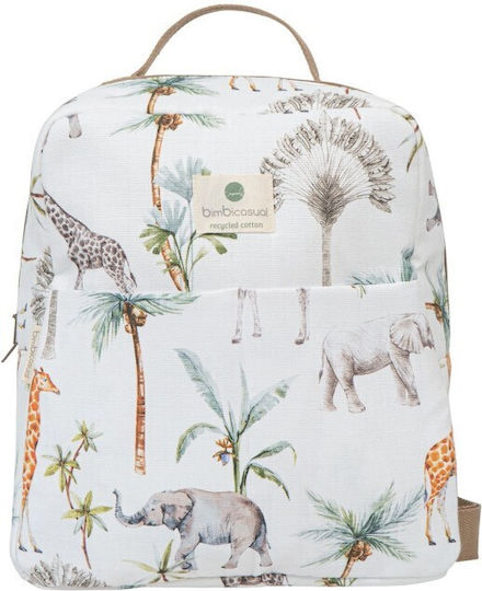 Bimbidreams Diaper Bag Africa White 29x11x42cm.