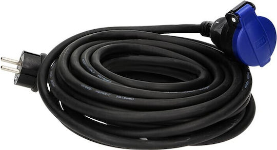 Redled Waterproof Extension Cable Cord 3 x 1.5mm²/30m Black