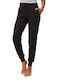 Minerva Winter Cotton Women's Pyjama Pants Black