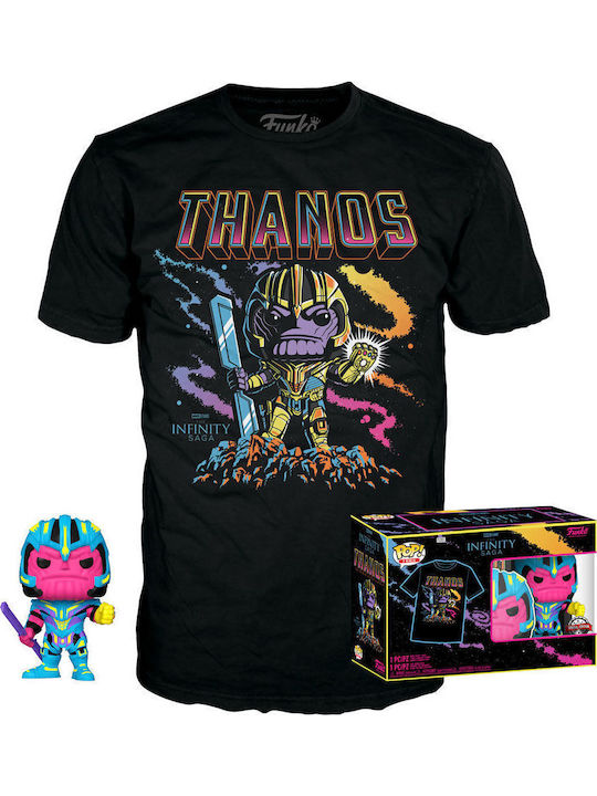 Funko Pop! Tees Marvel: Marvel - Thanos Schwarz...